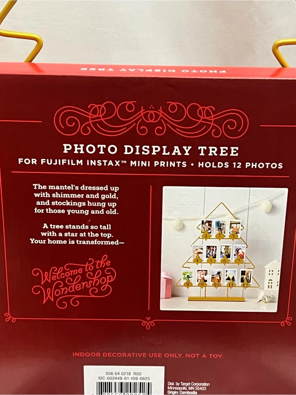 Wondershop Target Christmas Photo Display Tree Instax Mini Holder Advent Decor